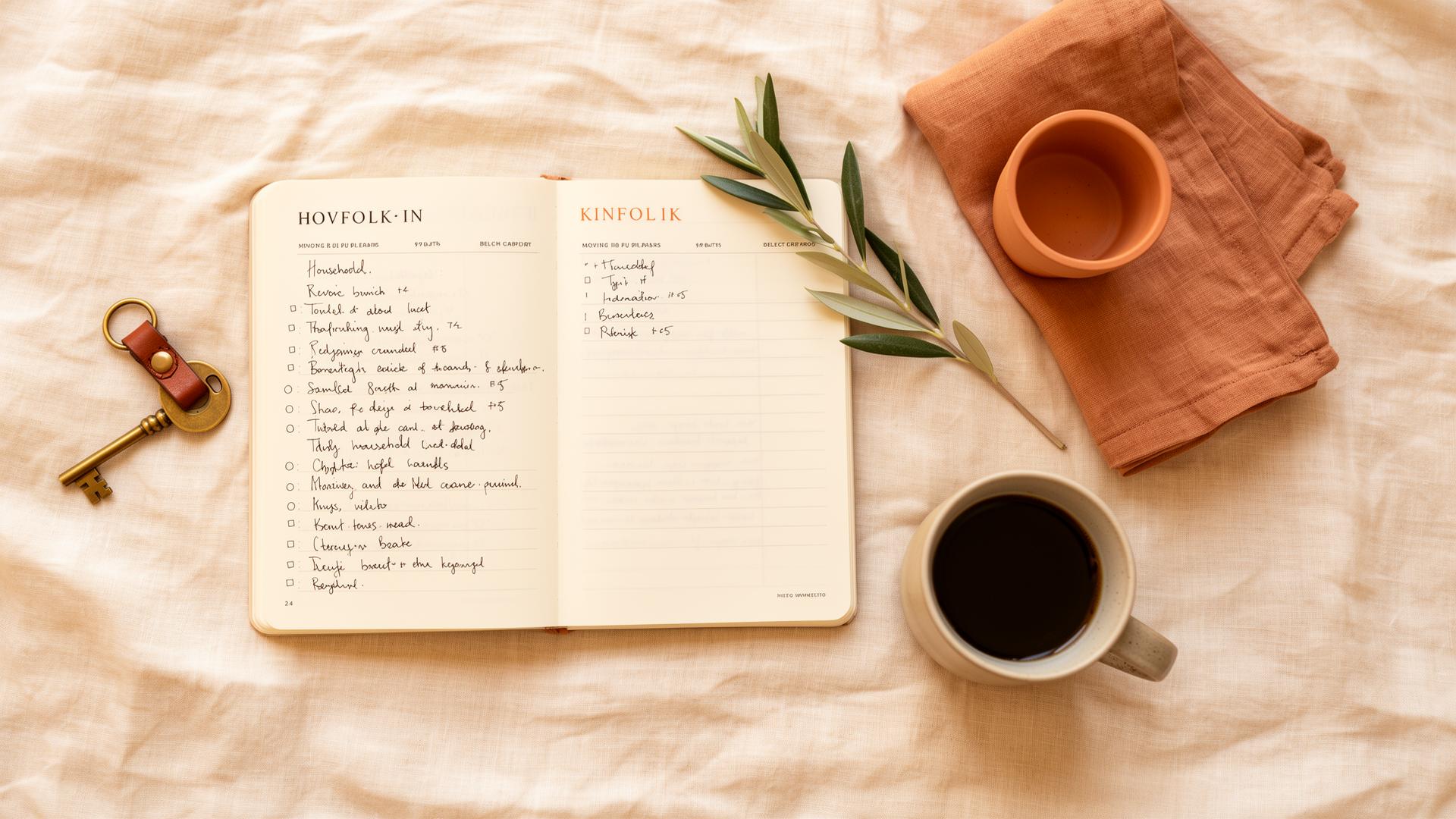 Moving In Together — editorial flat-lay